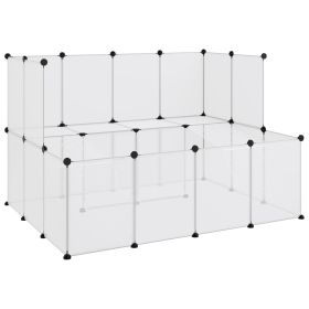 Small Animal Cage Transparent 143x107x93 cm PP and Steel