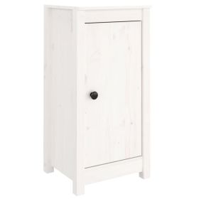 Sideboard White 40x35x80 cm Solid Wood Pine