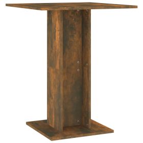 Bistro Table Smoked Oak 60x60x75 cm Engineered Wood