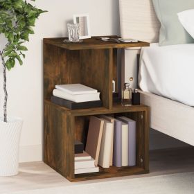 Bedside Cabinet Smoked Oak 35x35x55 cm Engineered Wood