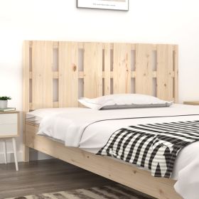 Bed Headboard 155.5x4x100 cm Solid Wood Pine