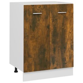 Bottom Cabinet Smoked Oak 60x46x81.5 cm Engineered Wood
