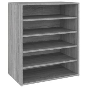 Shoe Cabinet Grey Sonoma 60x35x70 cm Engineered Wood