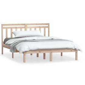 Bed Frame Solid Wood Pine 120x200 cm