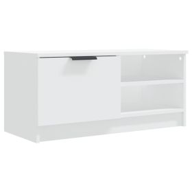 TV Cabinet White 80x35x36.5 cm Engineered Wood