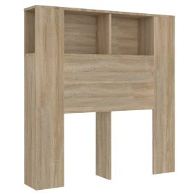Headboard Cabinet Sonoma Oak 100x18.5x104.5 cm