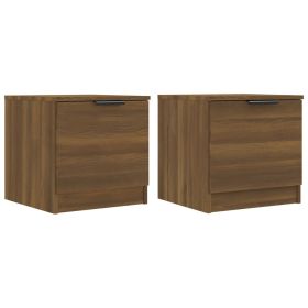 Bedside Cabinets 2 pcs Brown Oak 40x39x40 cm