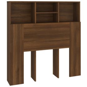 Headboard Cabinet Brown Oak 100x19x103.5 cm