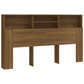 Headboard Cabinet Brown oak 180x19x103.5 cm