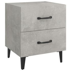 Bedside Cabinet Concrete Grey 40x35x47.5 cm