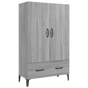 Highboard Grey Sonoma 70x31x115 cm Engineered Wood