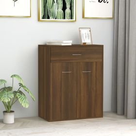 Sideboard Brown Oak 60x30x75 cm Engineered Wood