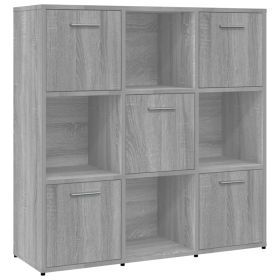 Book Cabinet Grey Sonoma 90x30x90 cm Engineered Wood