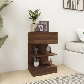 Bedside Cabinets 2 pcs Brown Oak 40x35x65 cm Engineered Wood