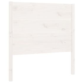 Headboard White 81x4x100 cm Solid Wood Pine