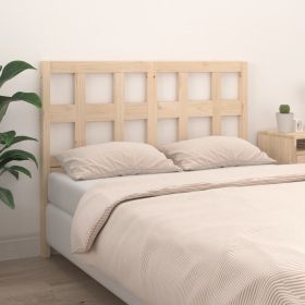 Bed Headboard 205.5x4x100 cm Solid Wood Pine