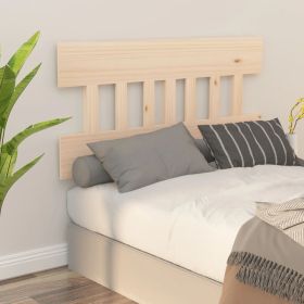 Bed Headboard 123.5x3x81 cm Solid Wood Pine