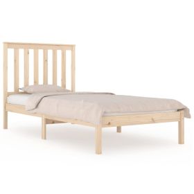 Bed Frame Solid Wood Pine 100x200 cm