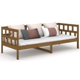 Day Bed Honey Brown Solid Wood Pine 80x200 cm