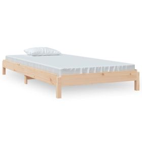 Stack Bed 90x190 cm Solid Wood Pine