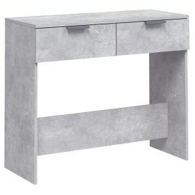 Console Table Concrete Grey 90x36x75 cm Engineered Wood