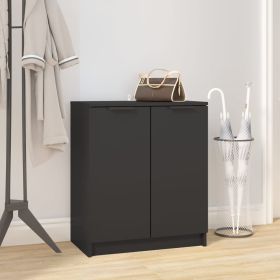Shoe Cabinet Black 59x35x70 cm Engineered Wood