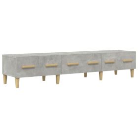 TV Cabinet Concrete Grey 150x34.5x30 cm Engineered Wood