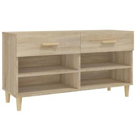 Shoe Cabinet Sonoma Oak 102x35x55 cm Engineered Wood