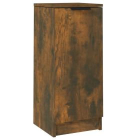 Sideboard Smoked Oak 30x30x70 cm Engineered Wood