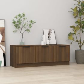 TV Cabinet Brown Oak 102x35x36.5 cm Engineered Wood