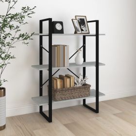 Book Cabinet Grey Sonoma 80x30x105 cm Engineered Wood