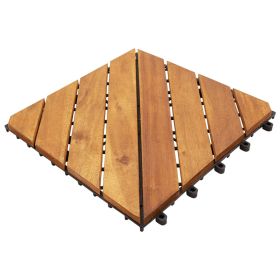 Decking Tiles 20 pcs Brown 30x30 cm Solid Wood Acacia