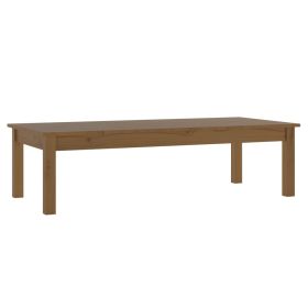 Coffee Table Honey Brown 110x50x30 cm Solid Wood Pine