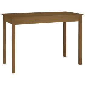Dining Table Honey Brown 110x55x75 cm Solid Wood Pine