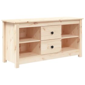 TV Cabinet 103x36.5x52 cm Solid Wood Pine