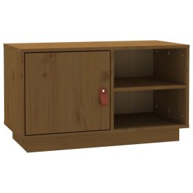 TV Cabinet Honey Brown 70x34x40 cm Solid Wood Pine