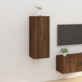 Wall Mounted TV Cabinet Brown Oak 40x34,5x100 cm