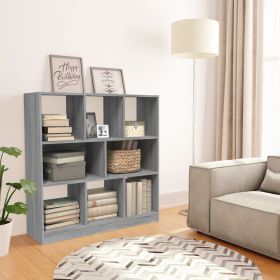 Book Cabinet Grey Sonoma 97.5x29.5x100 cm Engineered Wood