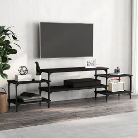 TV Cabinet Black 197x35x52 cm Engineered Wood
