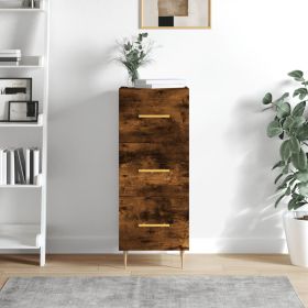 Sideboard Smoked Oak 34.5x34x90 cm Engineered Wood