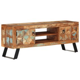 TV Cabinet 112x30x45 cm Solid Wood Reclaimed
