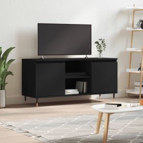 TV Cabinet Black 104x35x50 cm Engineered Wood