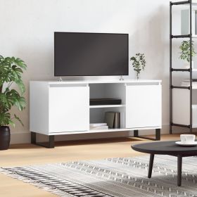 TV Cabinet High Gloss White 104x35x50 cm Engineered Wood