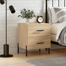 Bedside Cabinet Sonoma Oak 40x35x47.5 cm Engineered Wood