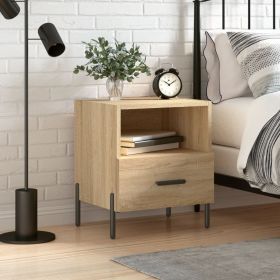 Bedside Cabinet Sonoma Oak 40x35x47.5 cm Engineered Wood
