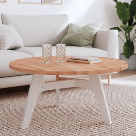 Table Top Ã˜90x2.5 cm Round Solid Wood Beech