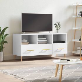 TV Cabinet White 102x36x50 cm Engineered Wood