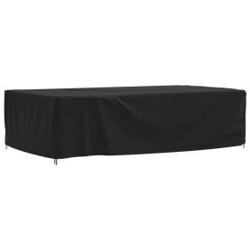 Garden Furniture Cover Black 315x180x74 cm 420D Oxford