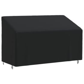 3-Seater Bench Cover Black 165x70x65/94 cm 420D Oxford