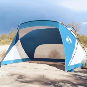 Beach Tent Azure Blue 274x178x170/148 cm 185T Taffeta